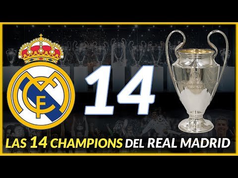 Escudo del Real Madrid y 14 copa de Europa