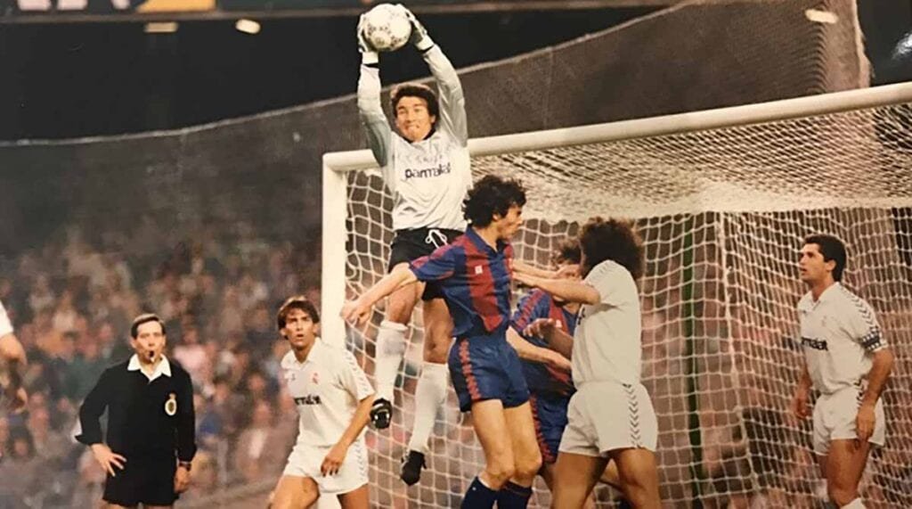 Paco Buyo, portero del Real Madrid